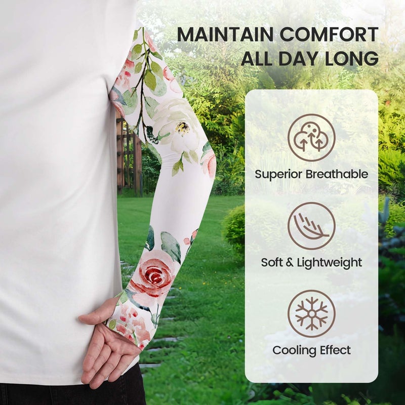 YPHCDO Store Gardening Sleeves for Women Farm Sun Protection Thorn Proof Cooling Arm Sleeves to Cover Arms for Garden Sports - Image 2